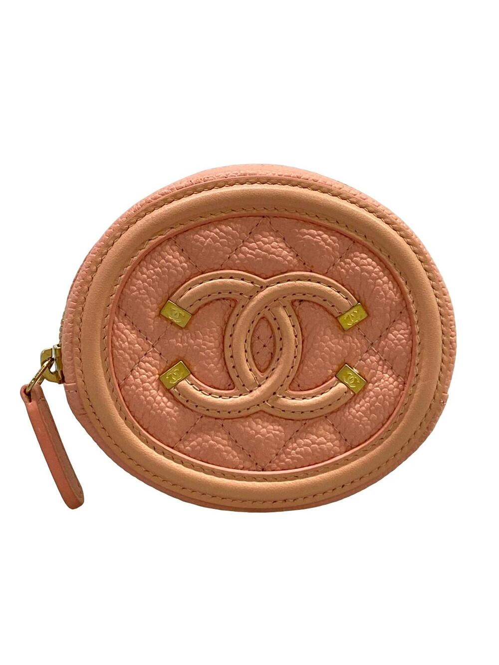 Chanel Cc Filigree Pink Calfskin #376955C10B